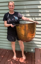 Lot 22- BIG! Antique Copper Pot - A Great Find!