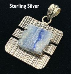 Lot 334 - Unique Sterling Silver And Kyanite Stone Necklace Pendant