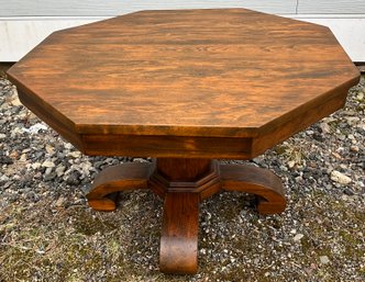 Lot 91- SMALL! Pedestal Octagonal End Table - Vintage