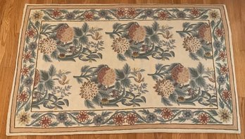 Lot 32- Hand Made In India Wool & Cotton Rug Called Bouquet 3 X 5