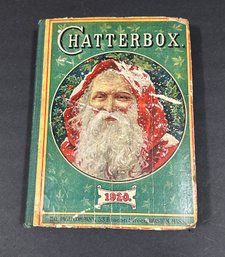 Lot 312SES- 1920 Chatterbox Christmas Child's Antique 100 Years Old! Rare Book - Amazing Illustrations!