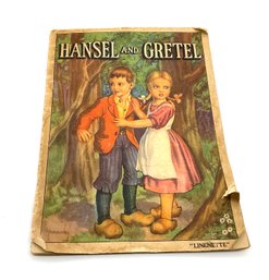 Lot 89- 1939 Hansel And Gretel Illustrated Book - Vintage Childrens Book - USA