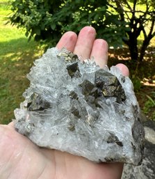 Lot 354SES - Pyrite With Quartz - Beautiful Glistening Gem Stone