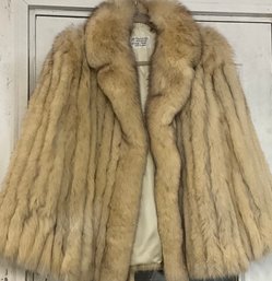 Lot 99- Blue Fox Fur Coat - Origin Finland Womens Size 14 (looks Smaller)