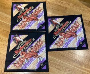 Lot 100- 1997 Anheuser Busch Budweiser Cydesdale Collectible Bandanas - 3