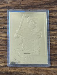 Lot 440 -BABE RUTH New York Yankees - MLB - GOLD CARD CMG