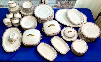 Lot 43- TK Thuny Czech China Set For 12 Plus Platters - Bowls- Butter Dish - And Extras