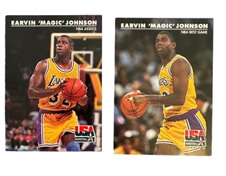 Lot 419 - MAGIC JOHNSON Lot Of 2 NBA Best Game Assists - USA Basketball - 1992