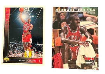 Lot 420 - MICHAEL JORDAN Lot Of 2 NBA Off The Court Upper Deck Bulls Cards