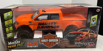 Lot 1- HUGE! Harley Davidson Maisto Tech RC Raptor SVT Remote Control Truck - New In Box