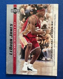 Lot 422 - LEBRON JAMES - 2004 Basketball Cleveland Cavaliers Upper Deck Sports Card