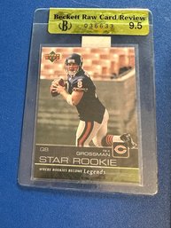 Lot 429 - REX GROSSMAN STAR ROOKIE - Upper Deck Football Card Beckett Graded 9.5 NFL 2003