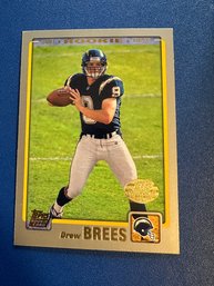 Lot 430 - DREW BREES San Diego Chargers - TOPPS Rookie Card - 2001 Football Card