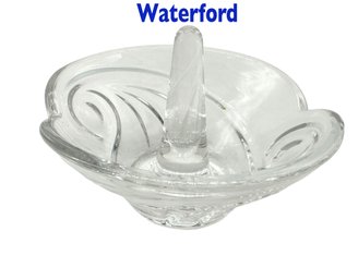 Lot 368SES  - Waterford Marquis Crystal Ring Holder - Signed