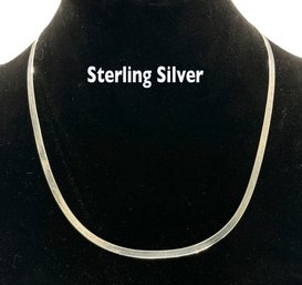 Lot 369SES  - Sterling Silver Herringbone - Made In Italy - Necklace