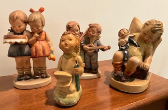 Lot 68- Hummel Figurines - Lot Of 4 - Chalk-ware - Happy Birthday