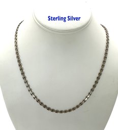 Lot 375SES - Sterling Silver 20 Inch Chain Link Necklace