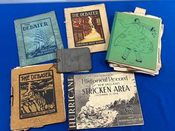 Lot 642 - 1920s 1930s Wakefield MA Ephemera - Yearbooks - Scrapbook - Autograph Book - The Debater