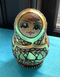 Lot 33- Russian Nesting Dolls -collection Of 5