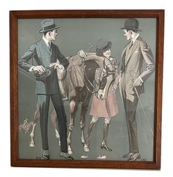 Lot 62 - Vintage Horse Racing Clothing Ad - 1920s-1930s -