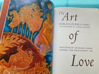 Lot 36- The Art Of Love By Ovid 1993 Folio Society Translated By James Michie - Beautiful Illustrations