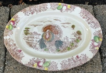 Lot 24SES- Thanksgiving Turkey Serving Platter