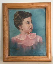 Lot 75 - Original Art By Artist LW Schlesinger - Little Girl