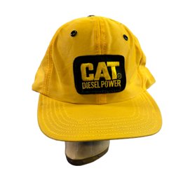 Lot 300A- Vintage CAT DIESEL Yellow Cap Hat