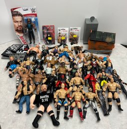 Lot 203- Wrestling Figure Lot Of 41 W/some Accessories Lot 3