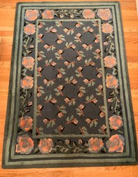 Lot 96- Mill Creek Guild Devon Rose 100 Percent Wool Rug