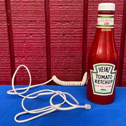 Lot 39- HELLO! Heinz Tomato Ketchup Telephone Phone- Tested And Works!! Vintage