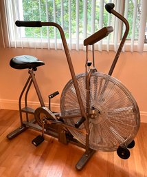 Lot 525- So Fun! Vintage Schwinn Airdyne Pedal Exercise Bike With Fan