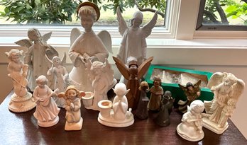 Lot 533- Beautiful Angel Collection - Various Sizes Some Made In Italy