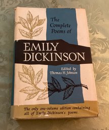 Lot 98- 1960 The Complete Poems Of Emily Dickinson The Only 1 Volume Edition Book