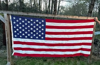 Lot 309 - Beautiful 10x5 Large United States US Flag  - Embroidered - Made In USA - South Florida Goodwill