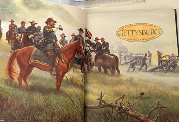 Lot 307JR - WOW! Gettysburg Book With Lieutenant General James Longstreet Art By Mort Kunstler 1993 Inc COA