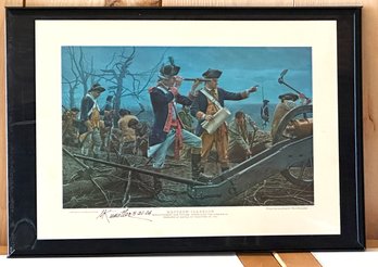 Lot 312JR- Matthew Clarkson Revolutionary War Officer Offset Litho Signed By Mort Kunstler