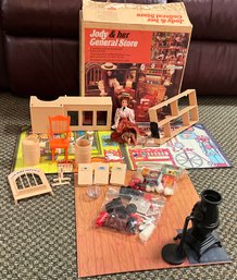 Lot 69- 1975 Ideal Jody & Her General Store Playset Doll Toy In Box