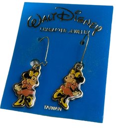 Lot 326- Walt Disney Vintage Minnie Mouse Earrings - Character Jewelry - New