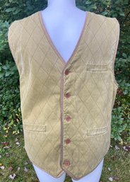 Lot 503 - Territory Ahead Mens Cotton Tan Vintage Vest Size Mens XL