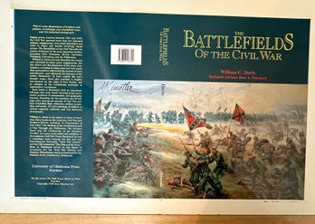 Lot 327JR - Battlefields Of The Civil War Book Cover Printer Proof Signed By Mort Kunstler