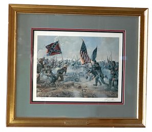 Lot 332JR - Gettysburg Civil War July 5th, 1863 - The American Spirit - Signed By Mort Kunstler 1988 - 33/250