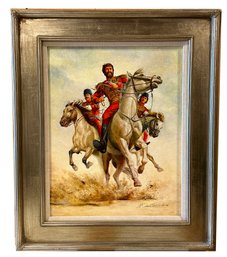 Lot 336JR - Civil War Wild Horses Signed By Mort Kunstler 12/10/06 In Frame
