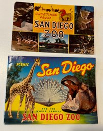 Lot 315 -  1962 San Diego Zoo Post Card And Booklet - Balboa Park California - Includes Zoological Map