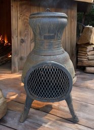 Lot 330 -  Very Cool Mid Century Cast Iron Chiminea