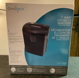 Lot 70- New In Box Omnitech Paper Shredder