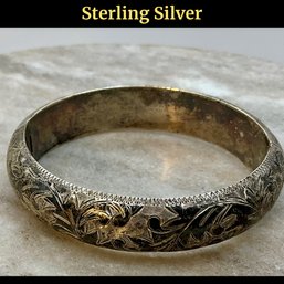 Lot 251- Sterling Silver Bangle Bracelet