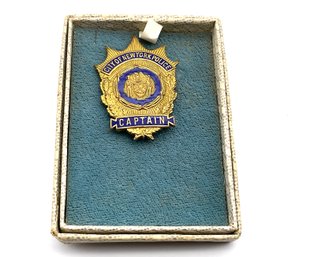 Lot 201- City Of New York Police - Captain Pin In Box