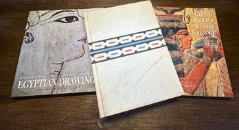 Lot 310 - 3 Books Of Egyptian Art Drawings Ornaments - Ancient Egypt At The Louvre