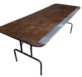 Lot 313- 6 Foot Wood Wall Paper Table